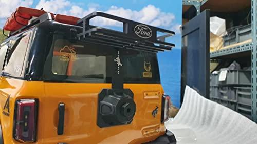 H-TECH H-TECH RC CNC Aluminum Metal Basket for Traxxas TRX4 Ford Bronco 2021 inch 1/10 Accessories, Gold