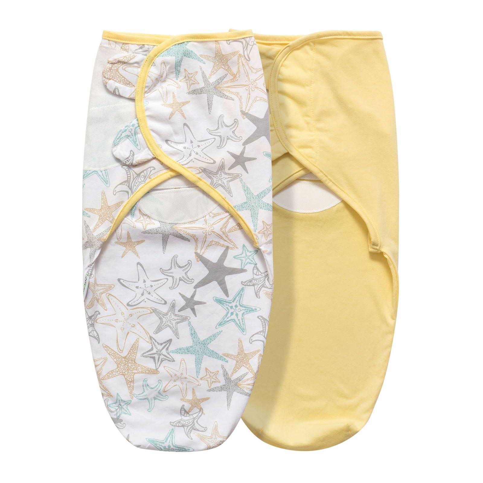 LITTLE TOTS BABY Baby Swaddle Blanket, 2 Pack Newborn Swaddles 0-3-Months, Small-Medium Easy Change Infant Wrap, Infant Swaddling Sack, Adjustable Swaddle Blanket