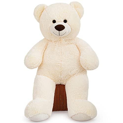 Giant White Teddy Bear Stuffed Animals Plush Toy Life Size Big