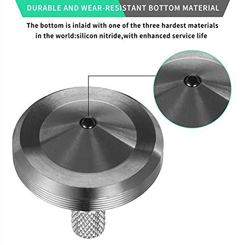 CHEETOP CHEETOP Precision Metal Spinning Top, Well Made Stainless Steel Spin Long Lasting Exceed 8 Mins Desktop Gyro EDC Toy, Perfect Balance Easy to Use Kill Time Efficiently (Pro Max-Silver)