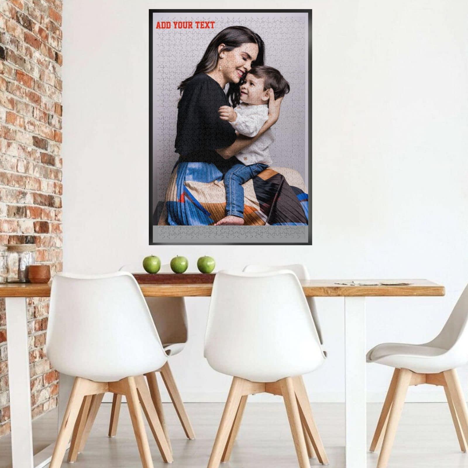 X-OLIPPLE Custom Jigsaw Puzzle Personalized Photo - Make Your Own Puzzle from Picture 300/500/1000 PCS for Adult and Kids (Portrait1000PCS)