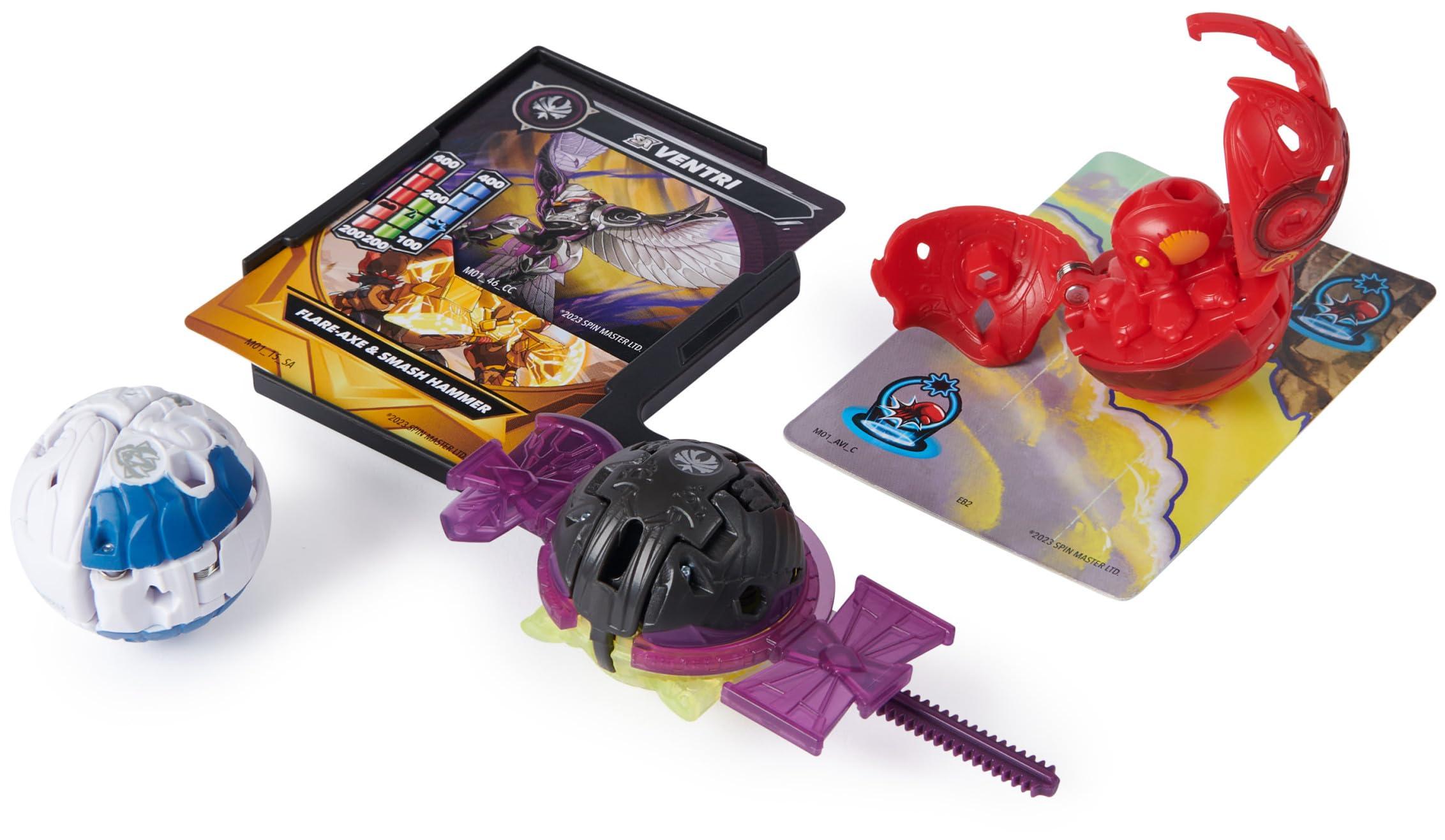 Bakugan Bakugan Battle 5-Pack, Special Attack Dragonoid, Ventri, Bruiser, Octogan, Trox; Customizable, Spinning Action Figures, Kids Toys for Boys and Girls 6 and up