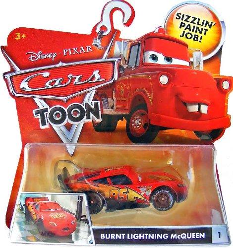 Cars Cars Toons Burnt Lightning McQueen #1 Vehicle