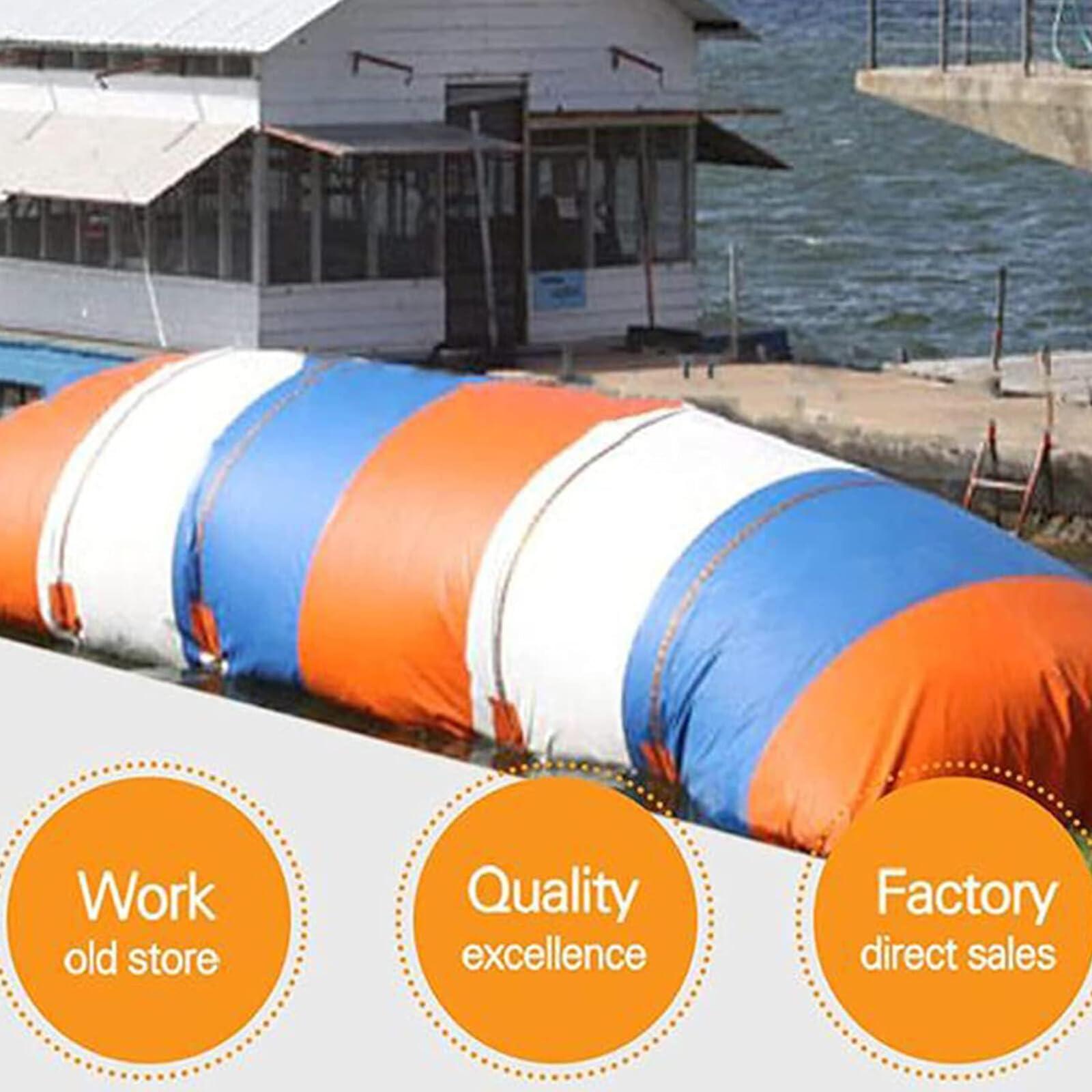 ZAKEKE ZAKEKE Inflatable Water Blob Catapult Foot Outdoor Catapult Toys,Extreme Jumping Inflatable Bag,Inflatable Lake Jump Air Bag,Suitable For Adults And Children, 8.2*16.4Ft, Blue