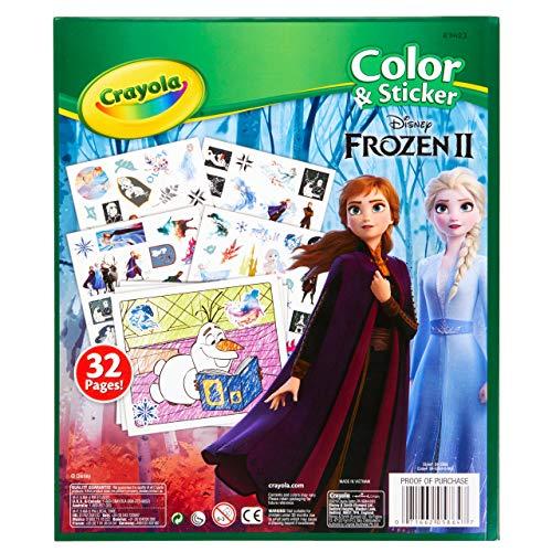 Crayola Crayola Frozen 2 Coloring Pages & Sticker Book, Gift for Kids, Ages 3, 4, 5, 6
