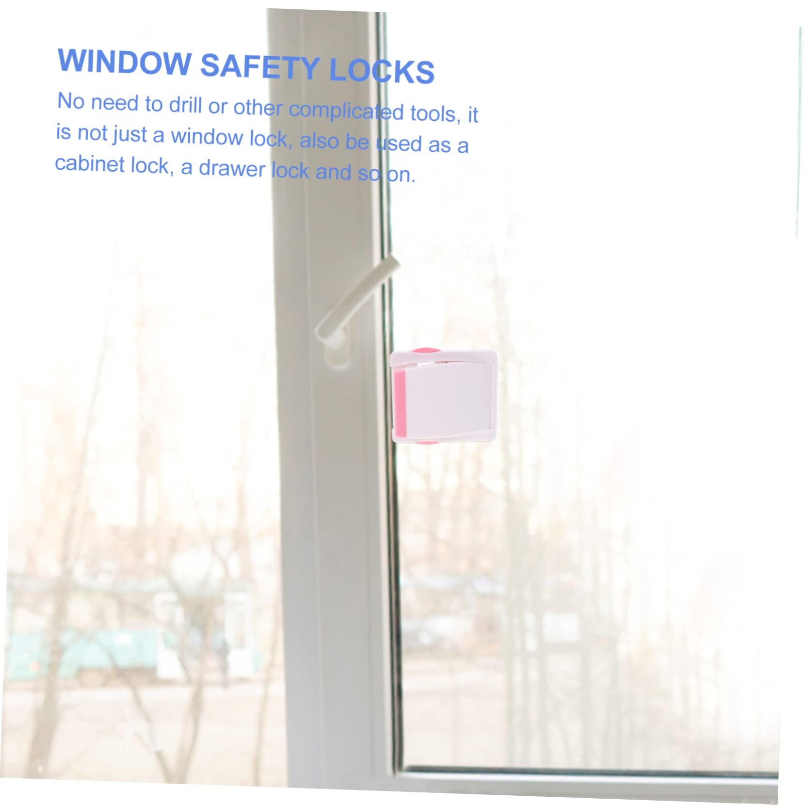 SHOWERORO SHOWERORO Window Safety Lock Sliding Glass Door Lock for Childproofing Window Safety Locks for Homes Adjustable Window Lock