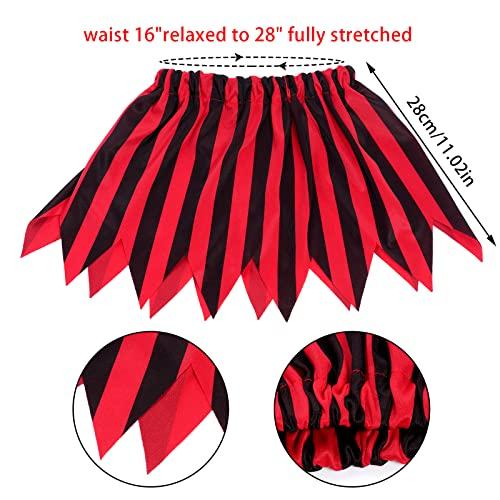 Dxhycc Dxhycc 5 Pieces Pirate Costume Accessories Pirate Skull Headband Pirate Eye Patch Sash Captain Hook Skirt for Halloween, Dress Up Parties