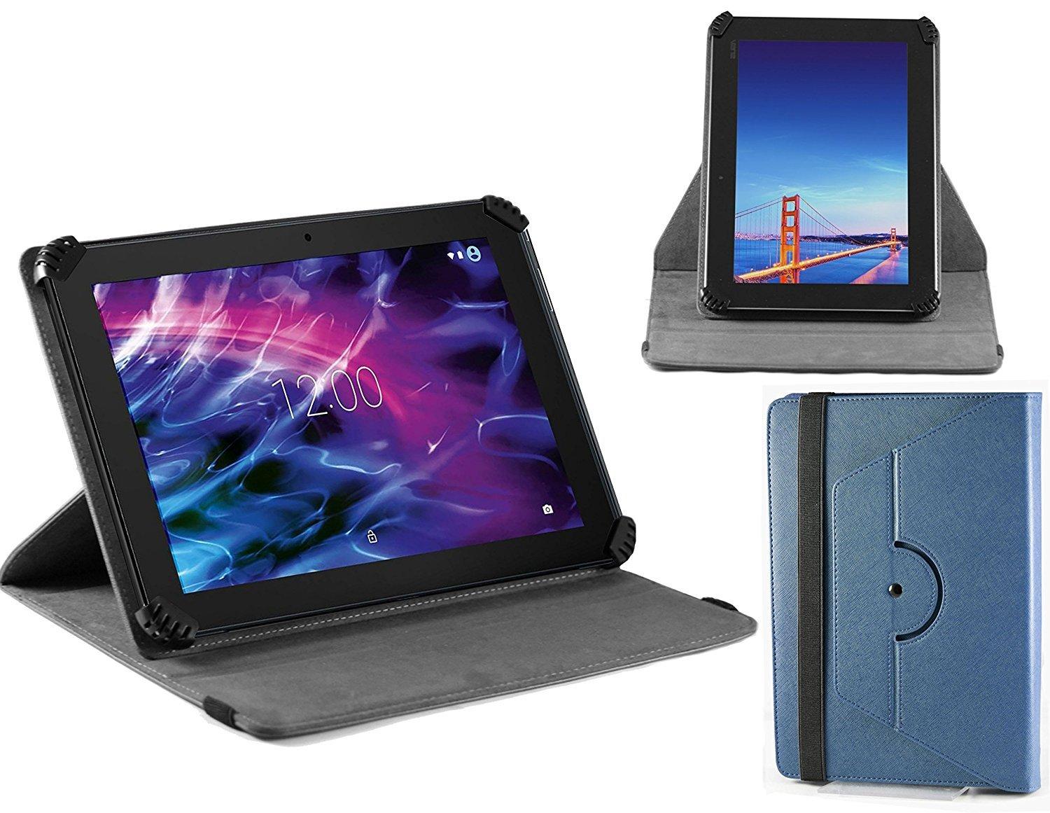 Navitech Navitech Blue Faux Leather Case Cover with 360 Rotational Stand Compatible with The neoCore N1 10.1 inch Tablet PC