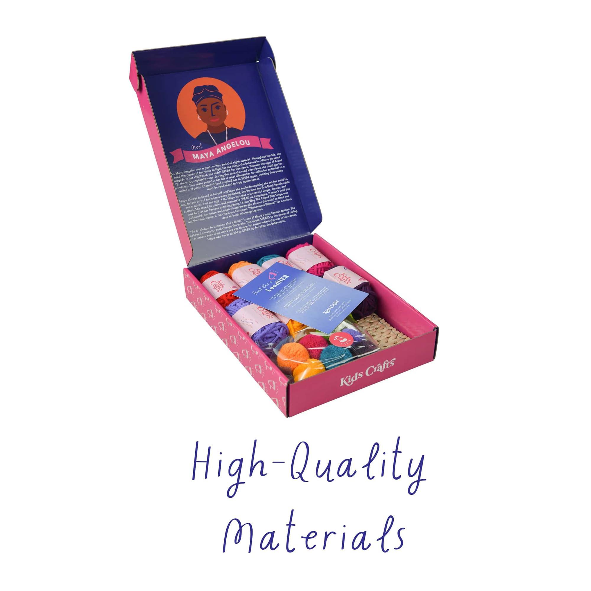 Kids Crafts Kids Crafts Rainbow Wall Hanging Arts & Crafts Kit - Fun DIY Craft Activity for Creative Gifts for 10 Year Old Girl