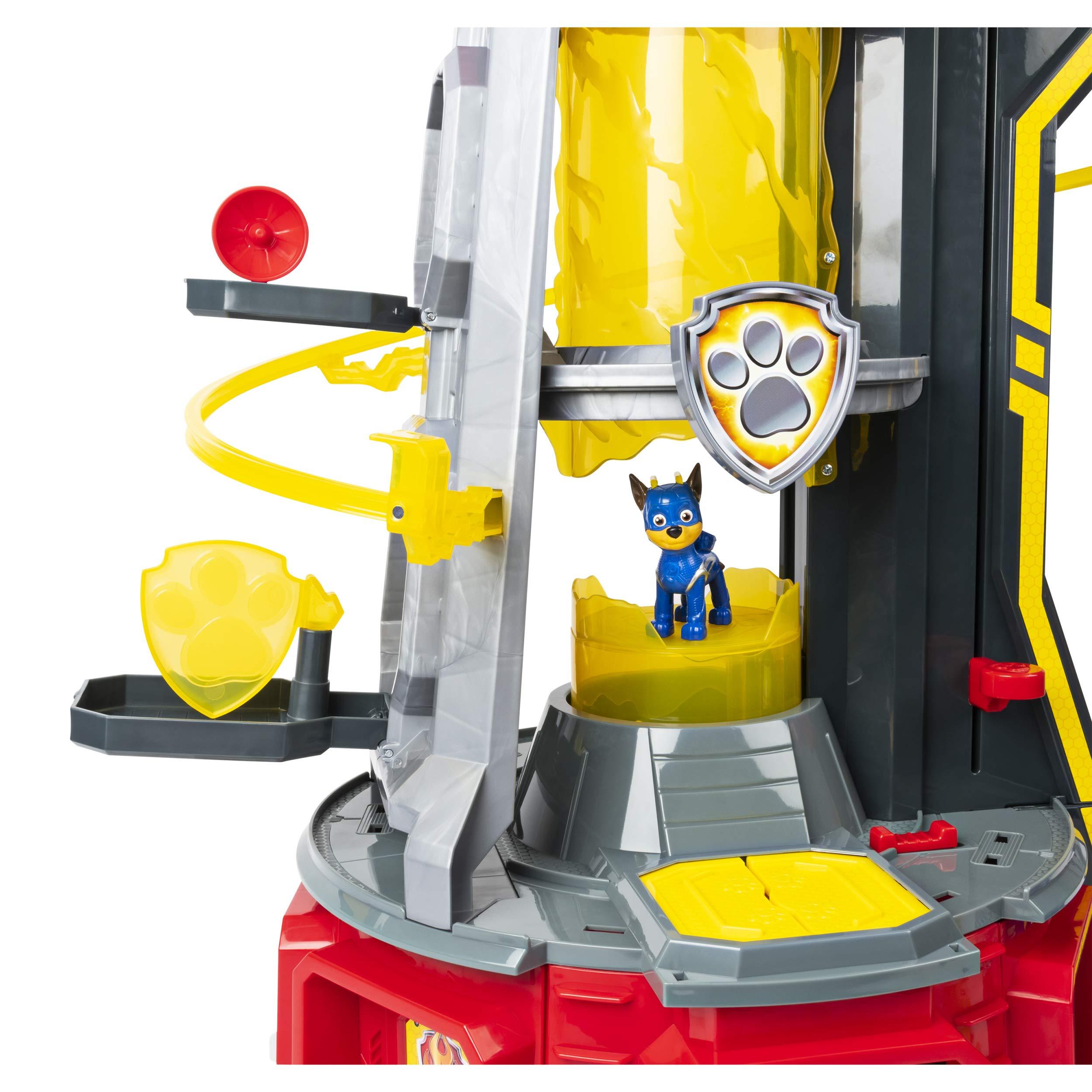 Paw Patrol Paw Patrol, Mighty Lookout Tower with 4 Exclusive Bonus Action Figures, Toy Car, Lights and Sounds (Amazon Exclusive), Kids Toys for Ages 3 and up