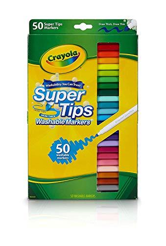 Crayola Crayola Super Tips Markers, Washable Markers, Gift, 50 Count-2 Pack