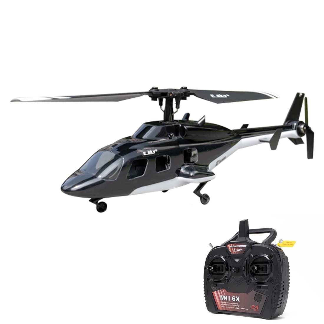 Powerbrick Powerbrick ESKY F150BL V3 5CH RC Helicopter Aircraft, Electric Simulation Tail-LED Fighter Plane Hobby-Grade Model for Airwolf Movie, 6-axis Gyroscope, Ready to Fly, for Beginner Children Teen