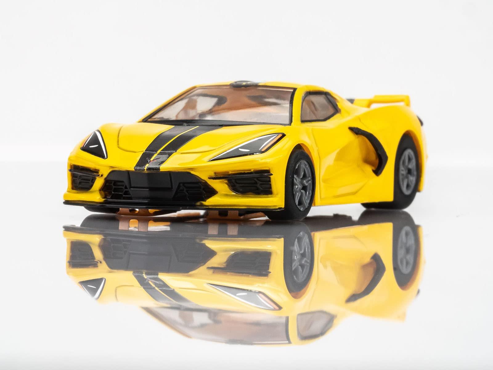 AFX AFX/Racemasters Corvette C8 Accelerated Yellow AFX22013 HO Slot Racing Cars