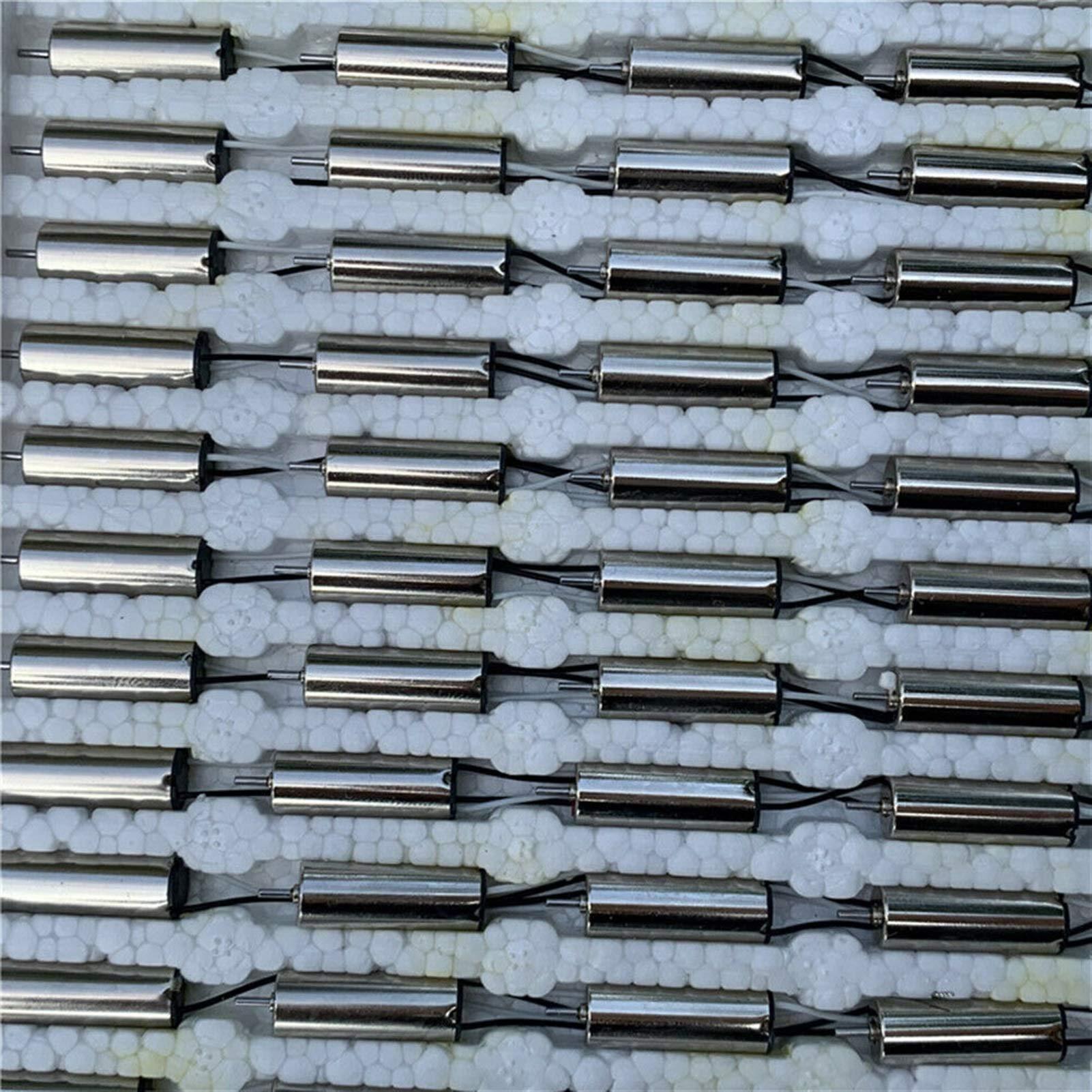 EVepes Xuhuhu-DC Motor 617 Helicopter Coreless Motor Electric DC 3V 3.7V 6mm*17mm Micro DIY High Speed NdFeB Mini, Excellent Quality (Size : White Black Wire)