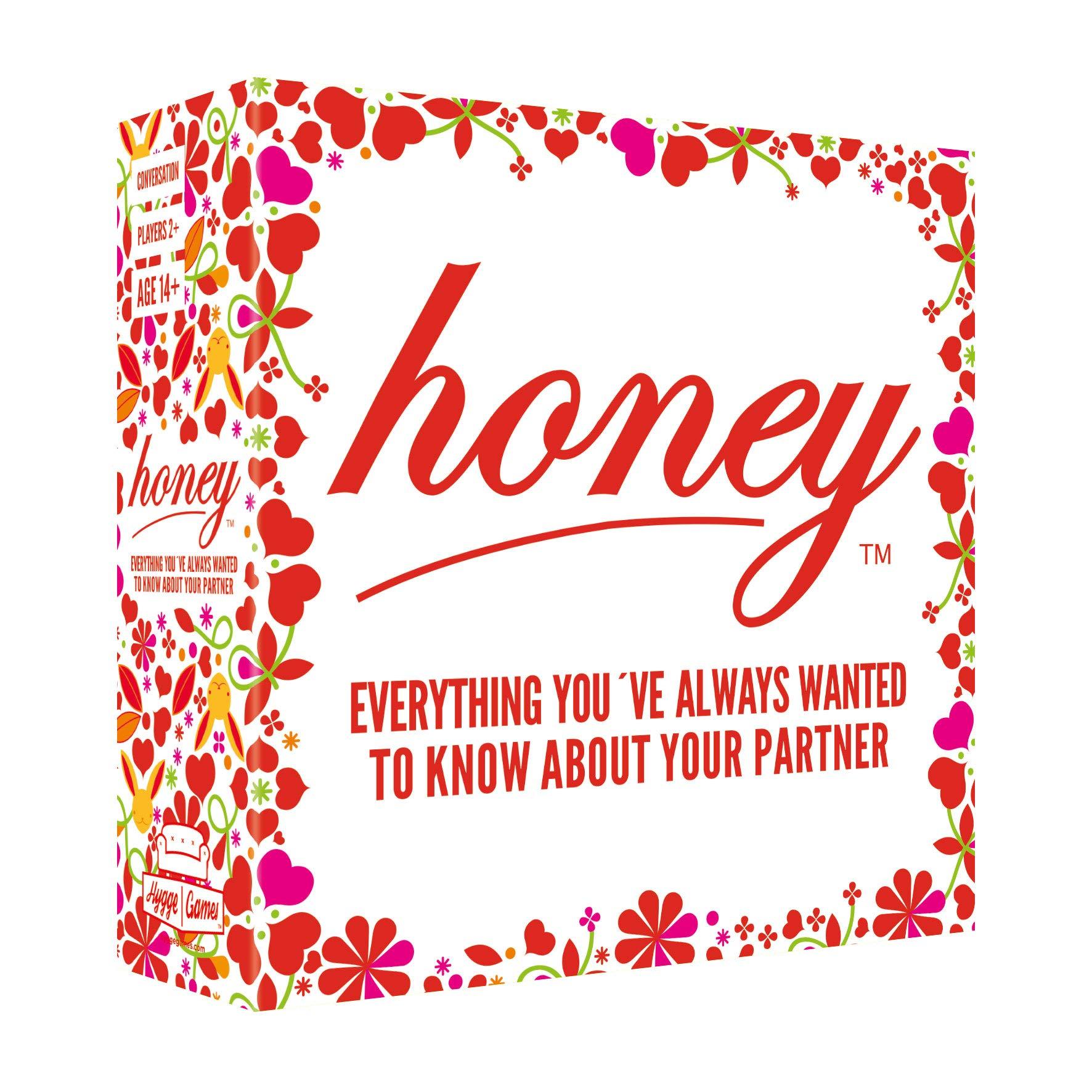 Hygge Games Hygge Games Honey - Everything You´ve Always Wanted to Know About Your Partner - Fun Conversation for Couples, red