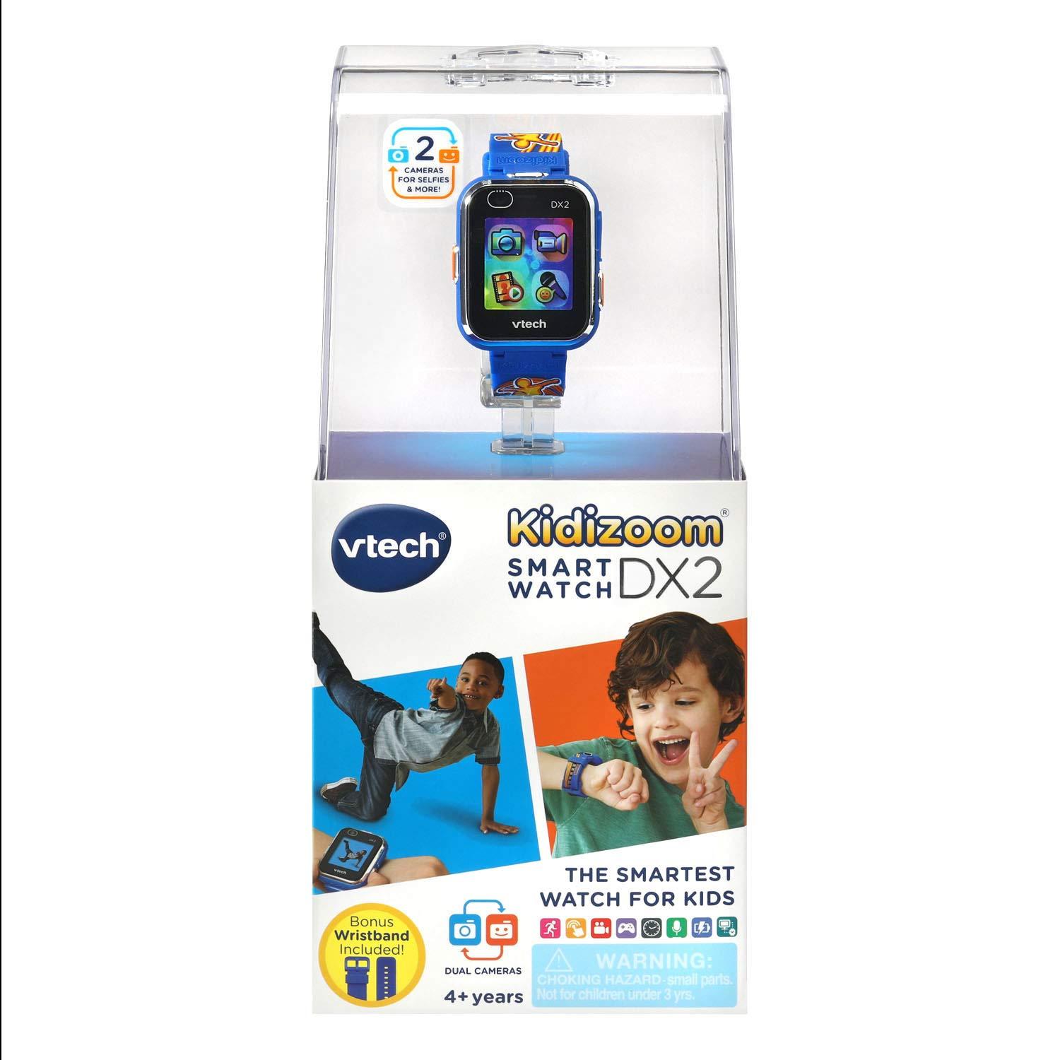 VTech VTech KidiZoom Smartwatch DX2, Special Edition Skateboard Swoosh with Bonus Royal Blue Wristband