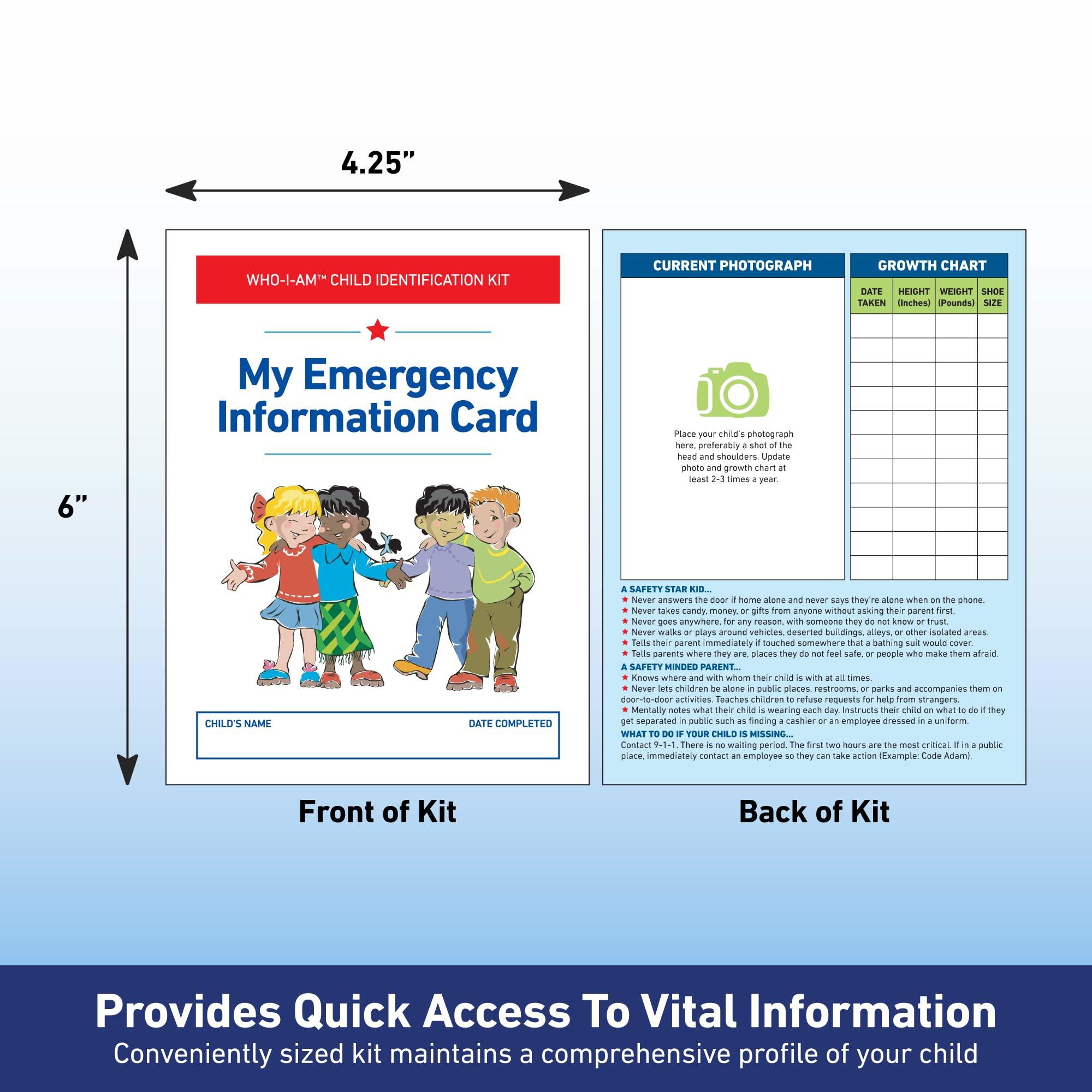 KidStar Safety KidStar Safety Who-I-Am Child ID Kits with Fingerprint & DNA Samples (5 Pack)
