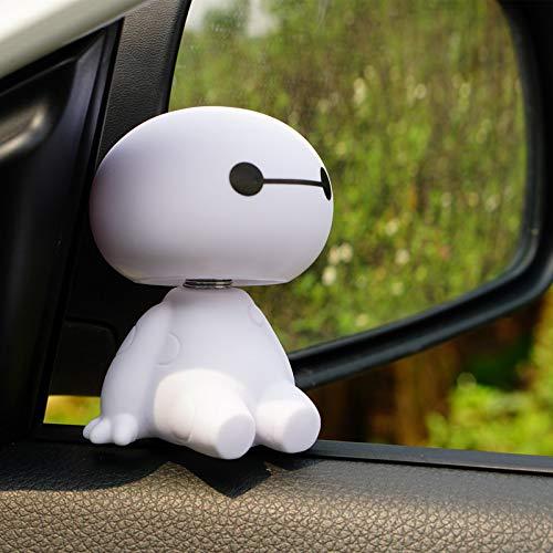 Creationspace Car Ornaments Bobblehead Baymax Doll Toy Accessories Cartoon Auto Interior Dashboard Decoration Big Hero Bobble Head Kids Gift Color Name Black