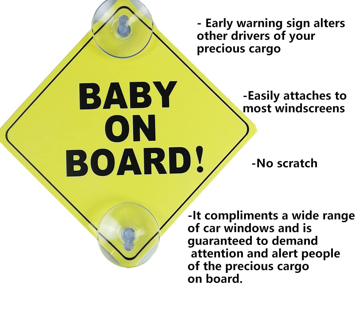 HHluck 3pcs baby on board sticker for cars, baby on board sign for car, baby on board decals for car windows, baby on board sign, nude stickers