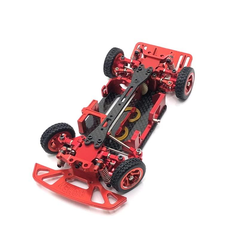 BrewJa BrewJa Metal Upgrade Modified Frame Wheelbase 98mm-102mm for WLtoys 1/28 284131 K969 K979 K989 K999 RC Car Parts (Color : Yellow)
