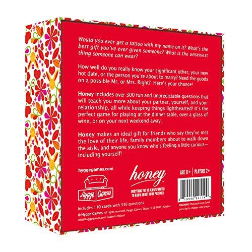 Hygge Games Hygge Games Honey - Everything You´ve Always Wanted to Know About Your Partner - Fun Conversation for Couples, red
