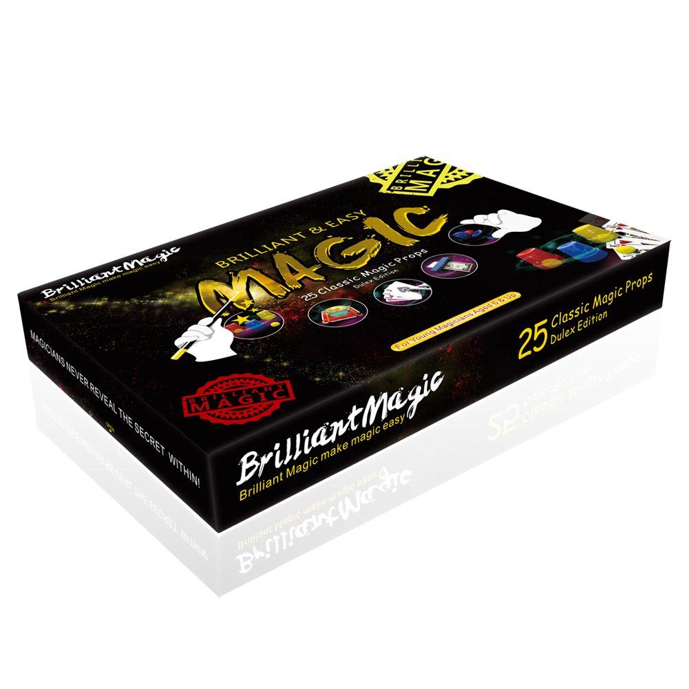 BrilliantMagic BrilliantMagic Magic Set Magic Kit for Kids Science Toys for Children Including 25 Classic Tricks Easy to Play Magic Best Gift for Boys Girls and Adult