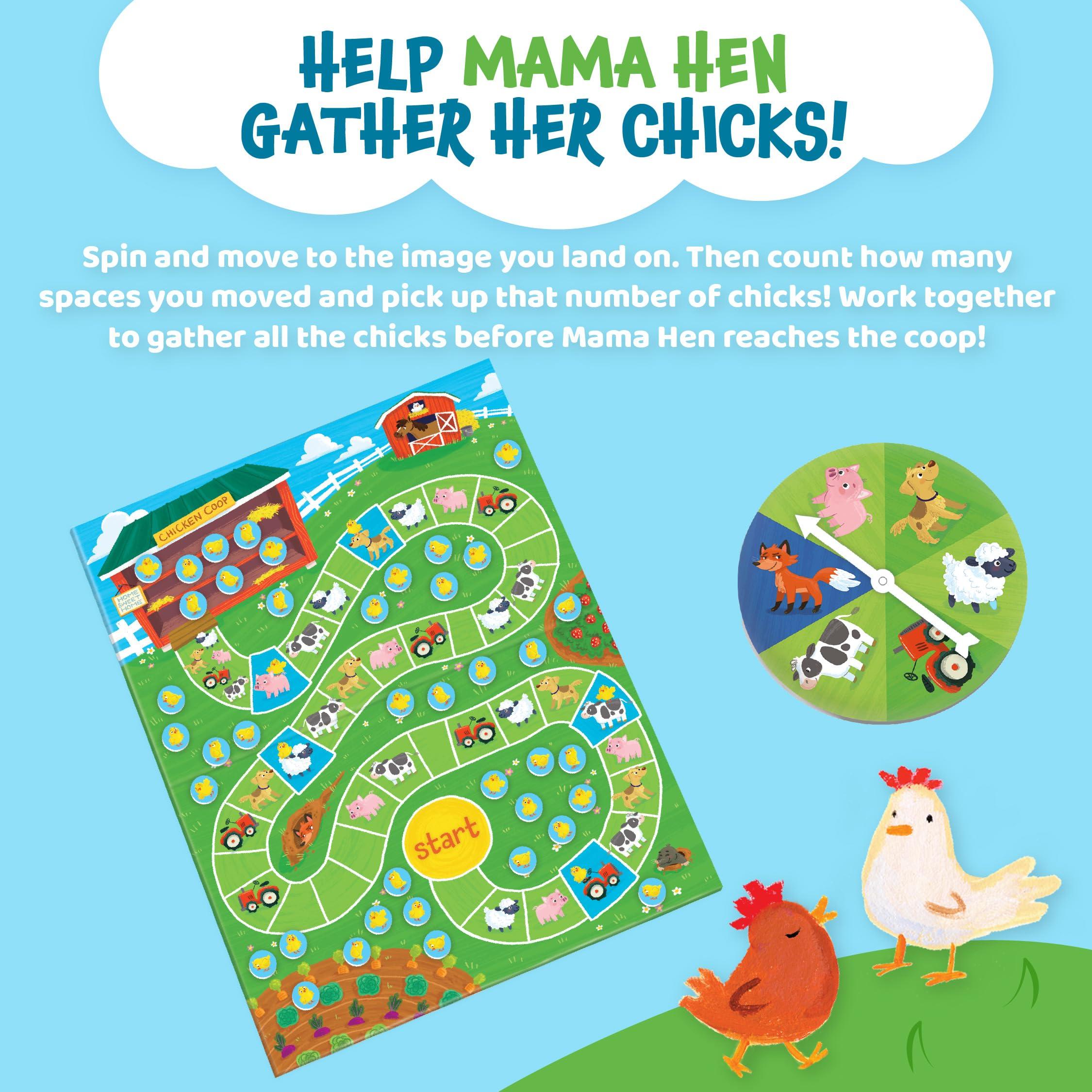 Peaceable Kingdom Peaceable Kingdom Count Your Chickens Award Winning Cooperative Counting Game for 2 to 4 Kids Ages 3+