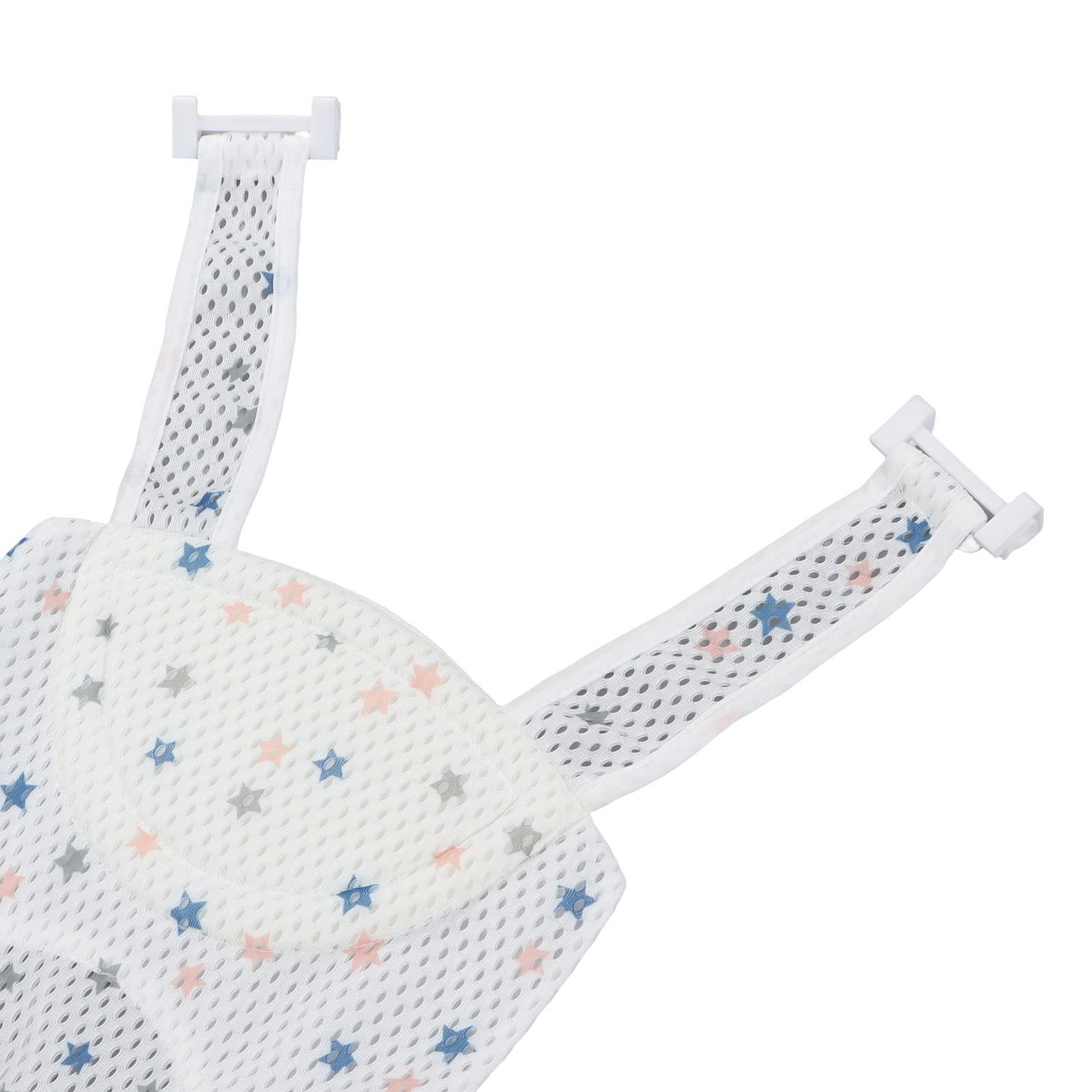 ToysCentral Basics Baby Bath Seat Support Net,Adjustable Quick Drying Infant Bathtub Sling Shower Mesh Bath Seats for Newborns Bathing (Star)
