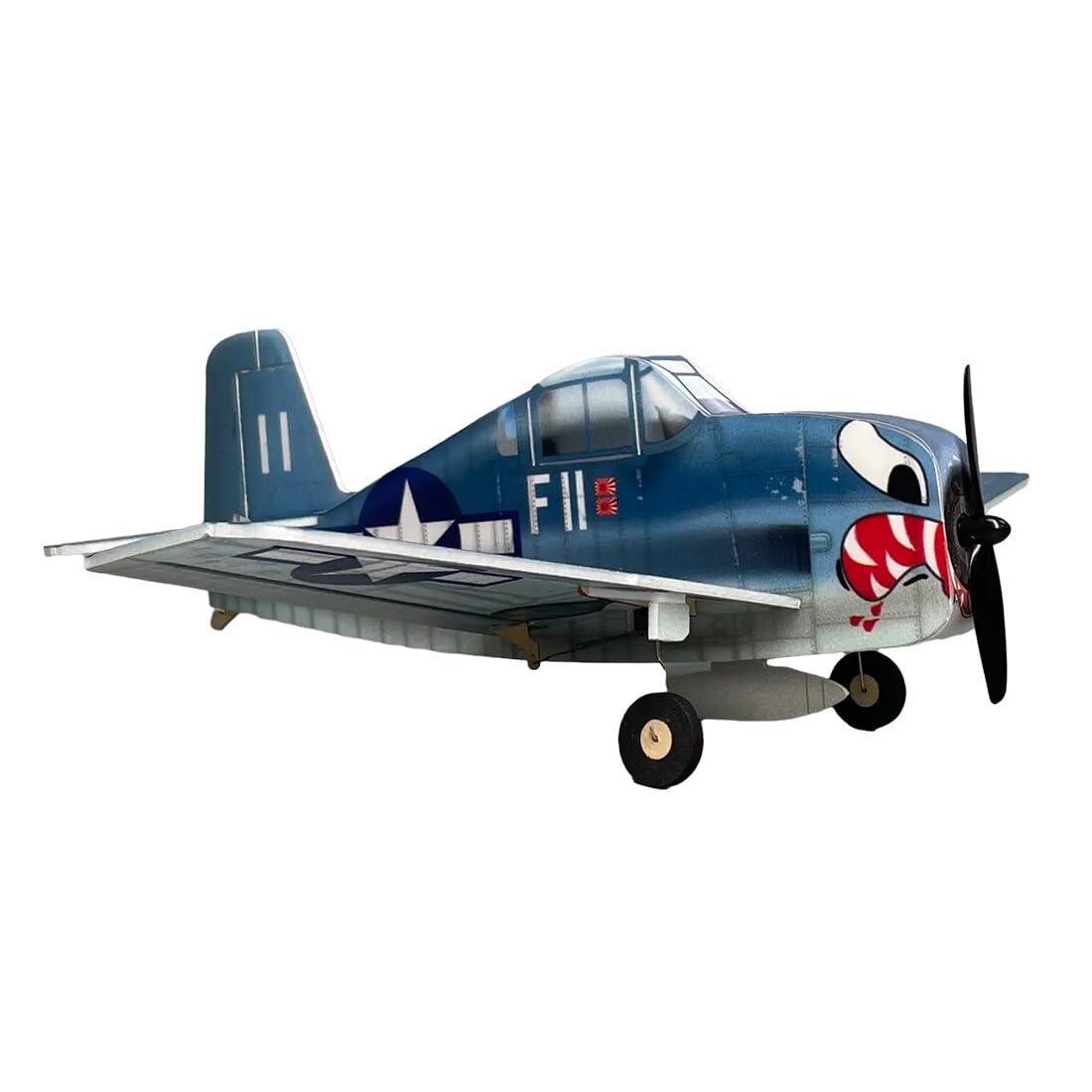 LOCHE LOCHE RC Helicopter Model, Minimum RC F6F Hellcat Aircraft Model with Motor Remote Control Helicopter, 2.4G 4CH Dual-Engine RC Airplane, Remote Control Airplanes for Beginners (RTF Version)