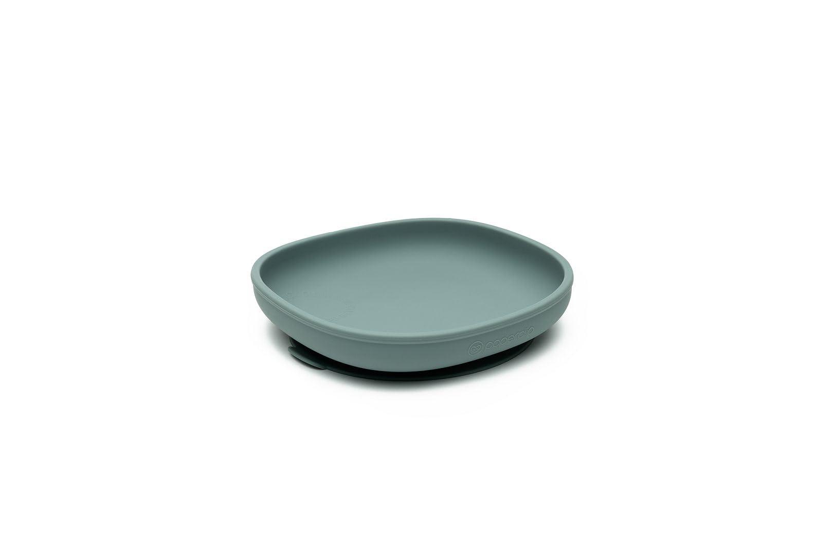 PAPERCLIP PAPERCLIP Silicone Plates in Cactus Green with Resusable Snack Bag