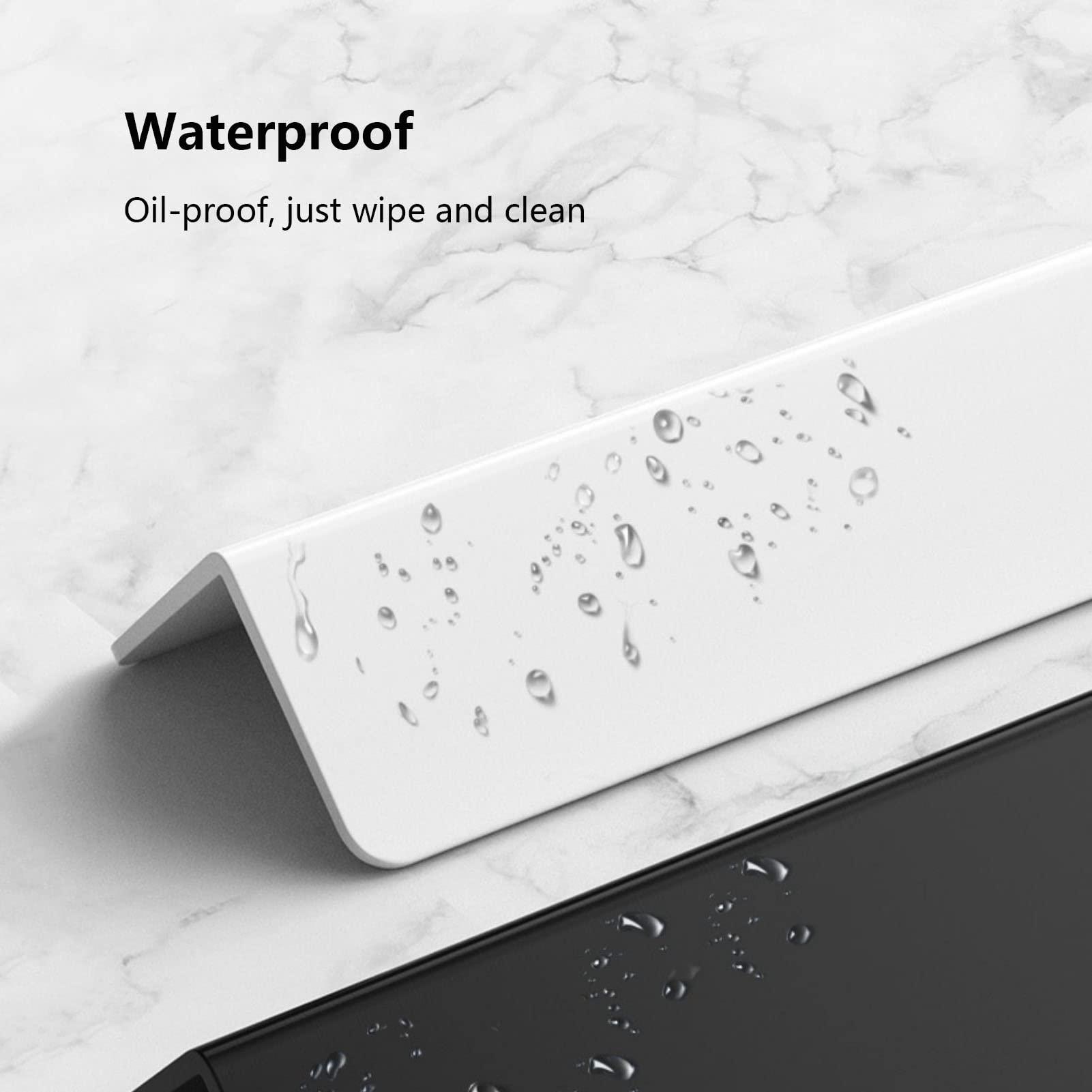 BESNUT PVC Corner Guards for Walls, Self Adhesive Wall Corner Protector Right Angle Anti-Collision Shield Edging Trim Strips for Offices Shops Home(L: 1.8M) (Color : Black, Size : W 3.6cm)