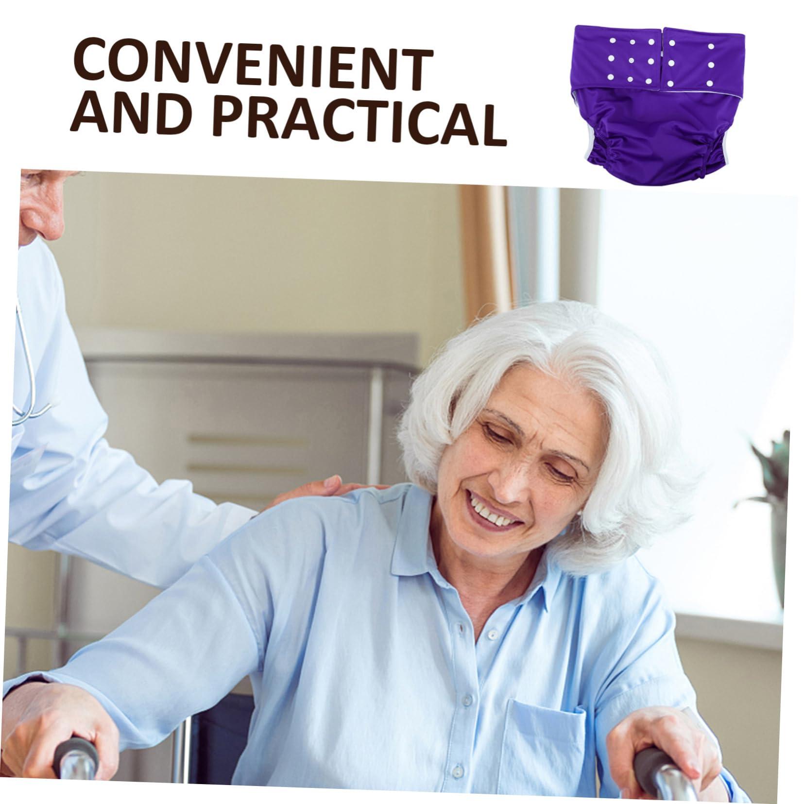 COLLBATH COLLBATH 1pc Breathable Adult Nappy Waterproof Design Reusable Washable Diaper for Women