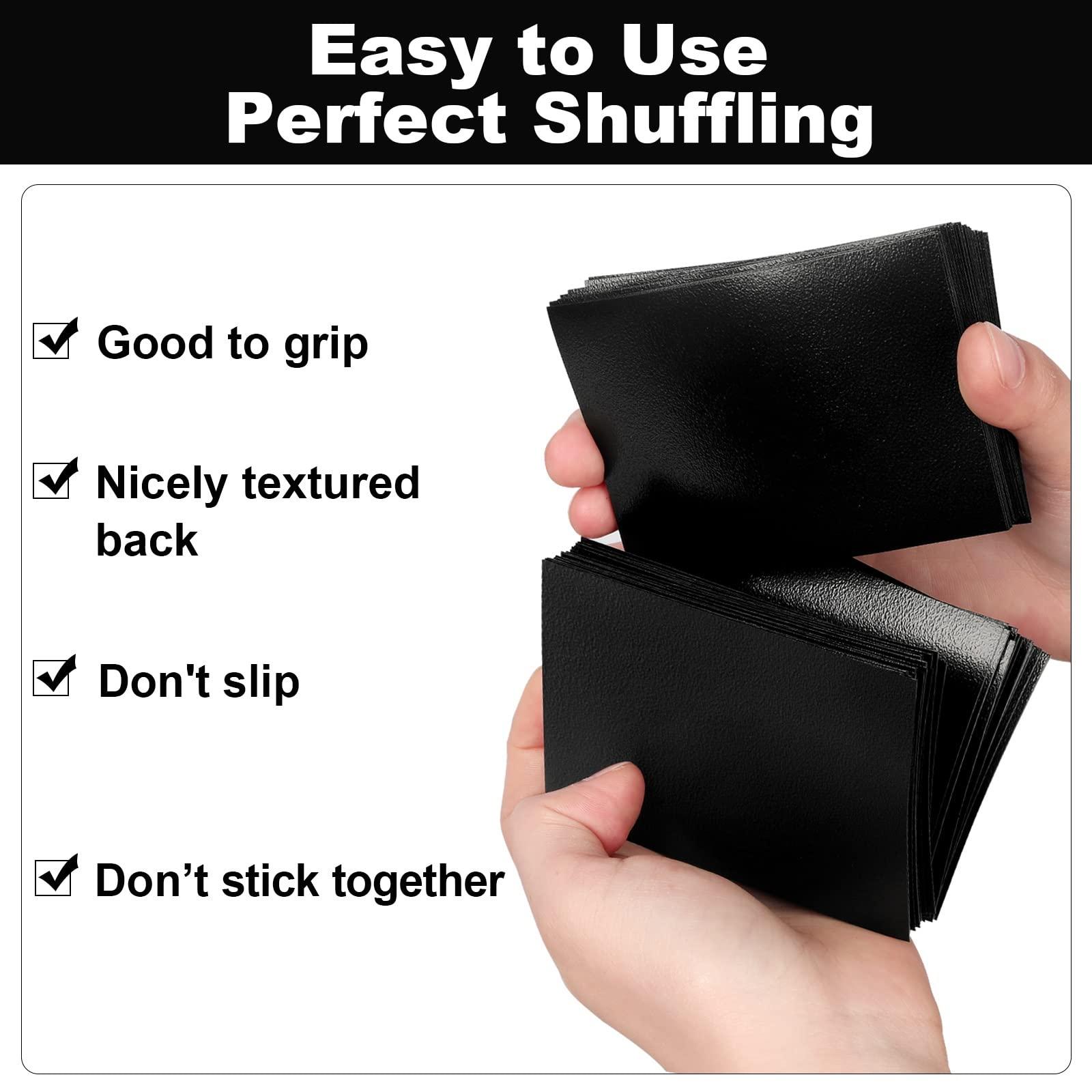 Fabmaker Black Yu-gi-oh Card Sleeve 200 Pack, Japanese Small Card Sleeves 62x89mm, Back Textured Perfect Shuffling, Protect Your Japanese Sized Trading Cards Kpop Photocard Never Tear