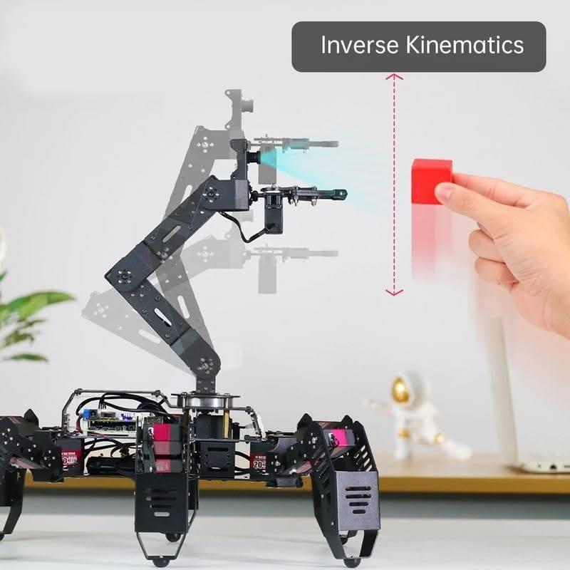 ToysCentral Basics Hexapod AI Robotic Explorer with Vision Arm Ultimate Raspberry Pi 4B Powered Robot Kit