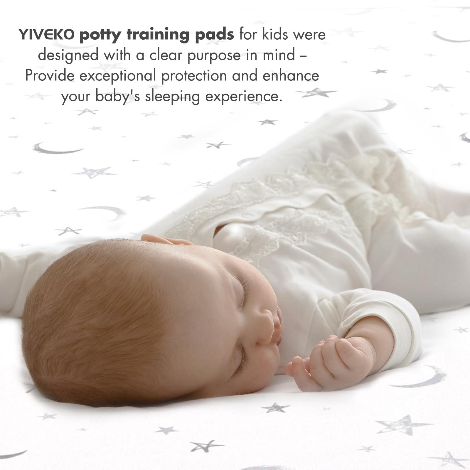 YIVEKO YIVEKO Baby Waterproof Bed Pad Washable Mattress Pad Reusable Underpads Bed-White Star