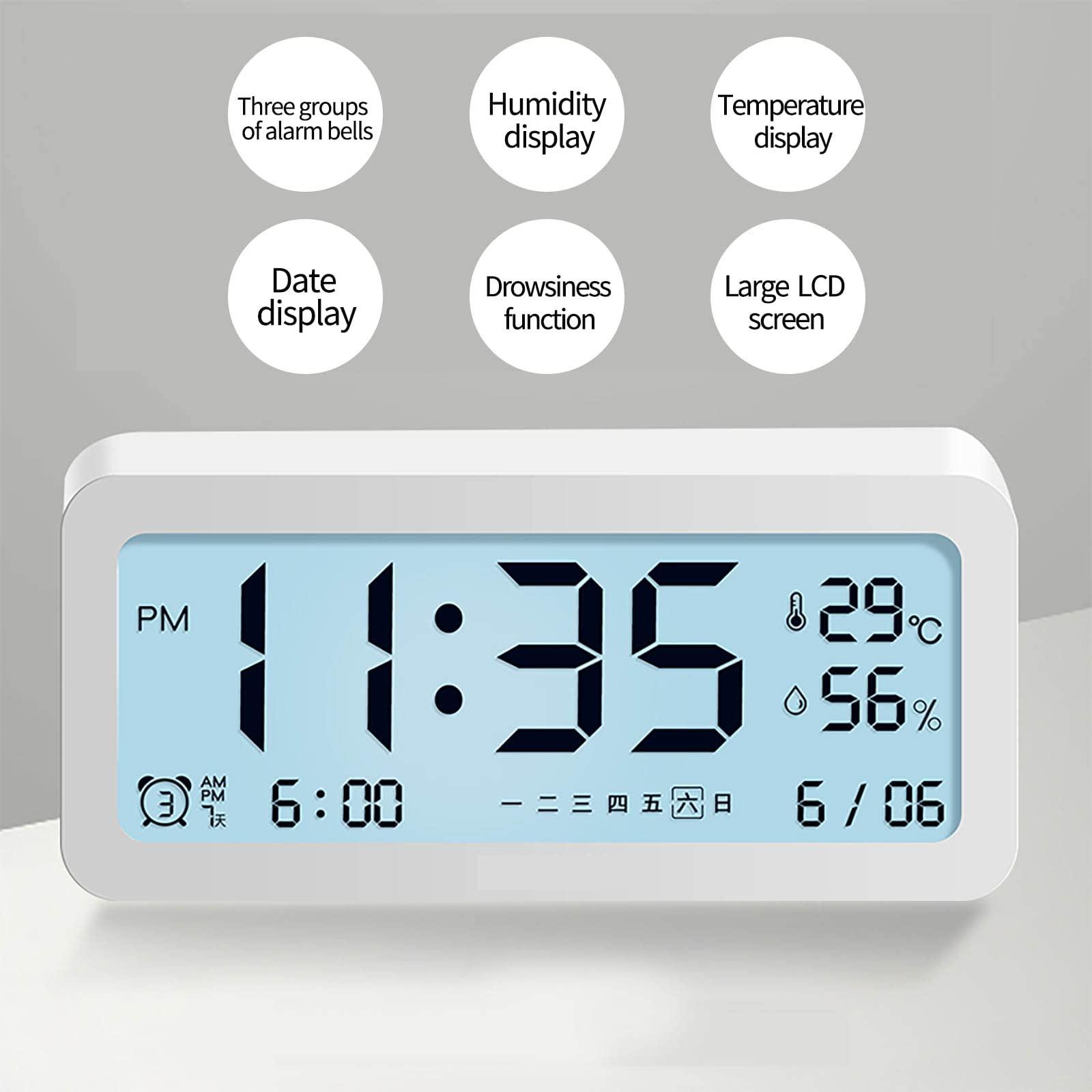 HOTIPS HOTIPS Sleep Training Clock for Toddlers, Multifunctional Children's Sleep Trainer, Kid's Bedroom Baby Toddler Alarm Clock (Pink)