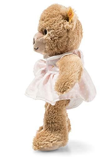 Steiff Steiff Sleep Well Teddy Bear Plush Toy in Pink Pajamas, 9”, Light Brown, Machine Washable (239526)