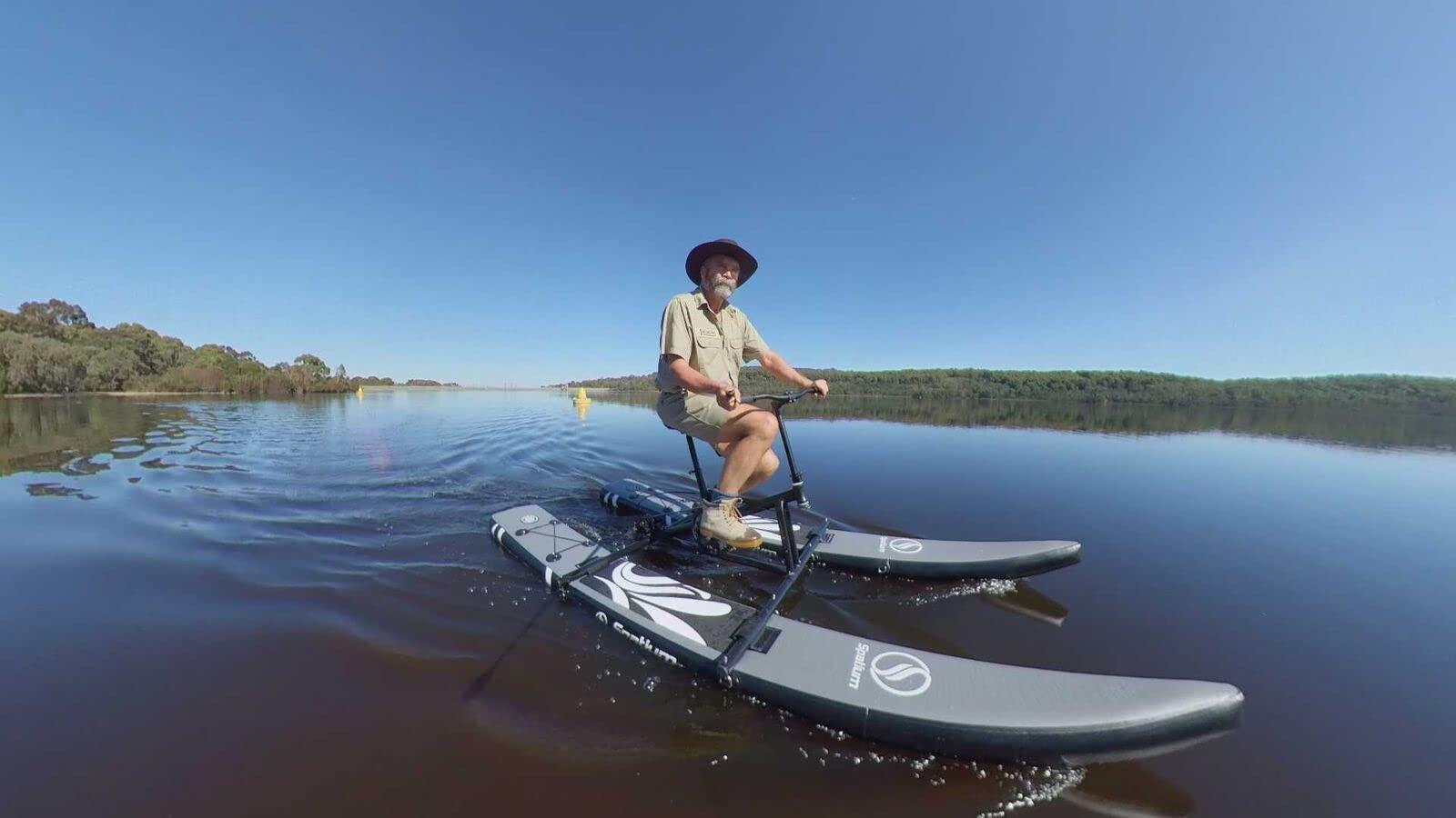 ToysCentral Basics Portable Inflatable Pedal Boat Water Bike