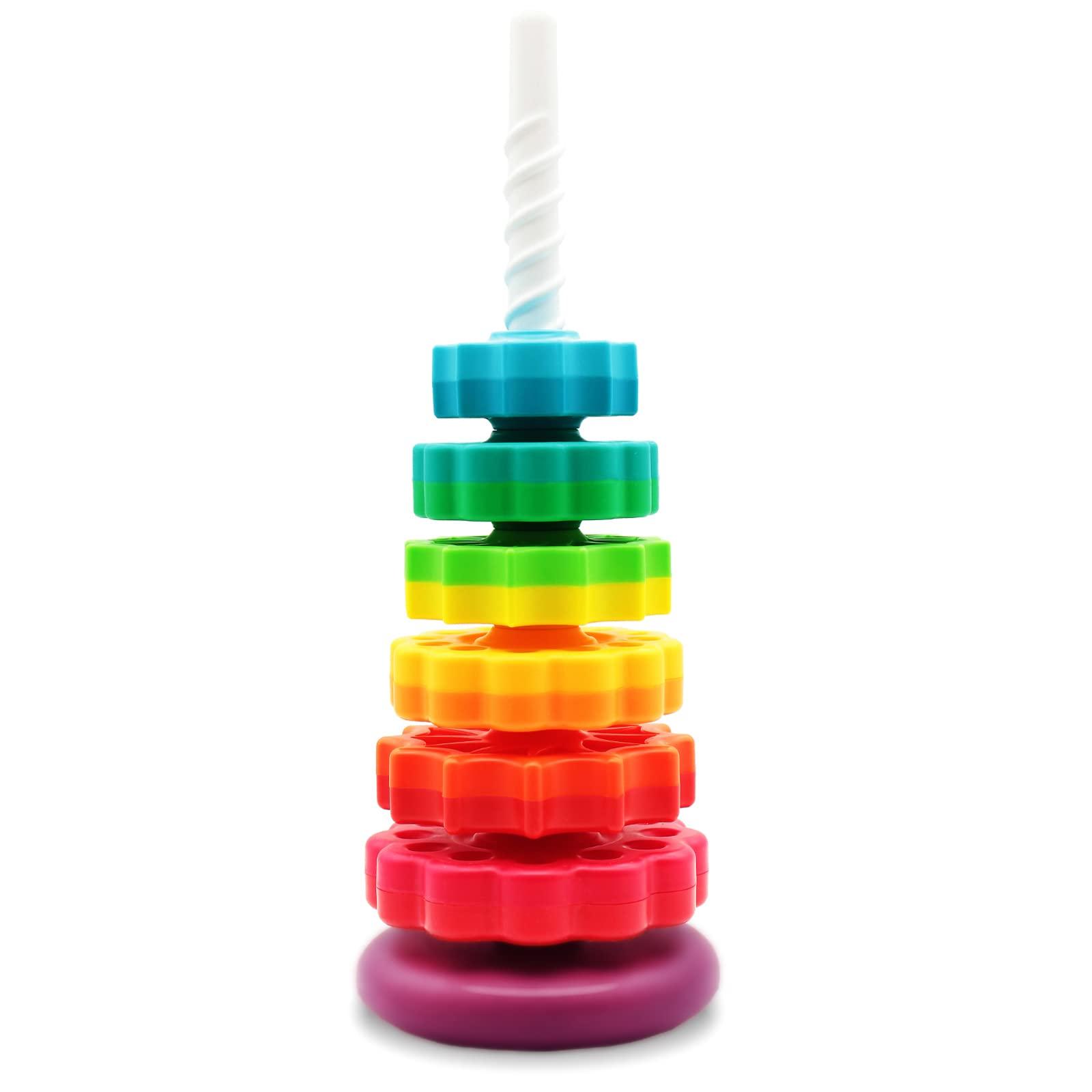 BYFWH BYFWH Baby Spin Stack Toy,Premium Stacking Toy for Kids,Baby Spinning Stacking Toy for Babies and Toddlers,Educational Toddler Learning Toy,Baby 1 2 3 Birthday Gifts,Autism Sensory Spinning Toy