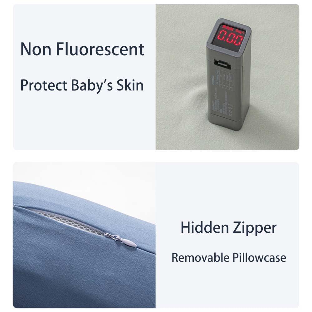 CaperuGreod CaperuGreod Baby Lounger,Baby Lounger Pillow for Newborn,Infant Lounger,Baby Lounger Pillow (Green Lake,0-6months)