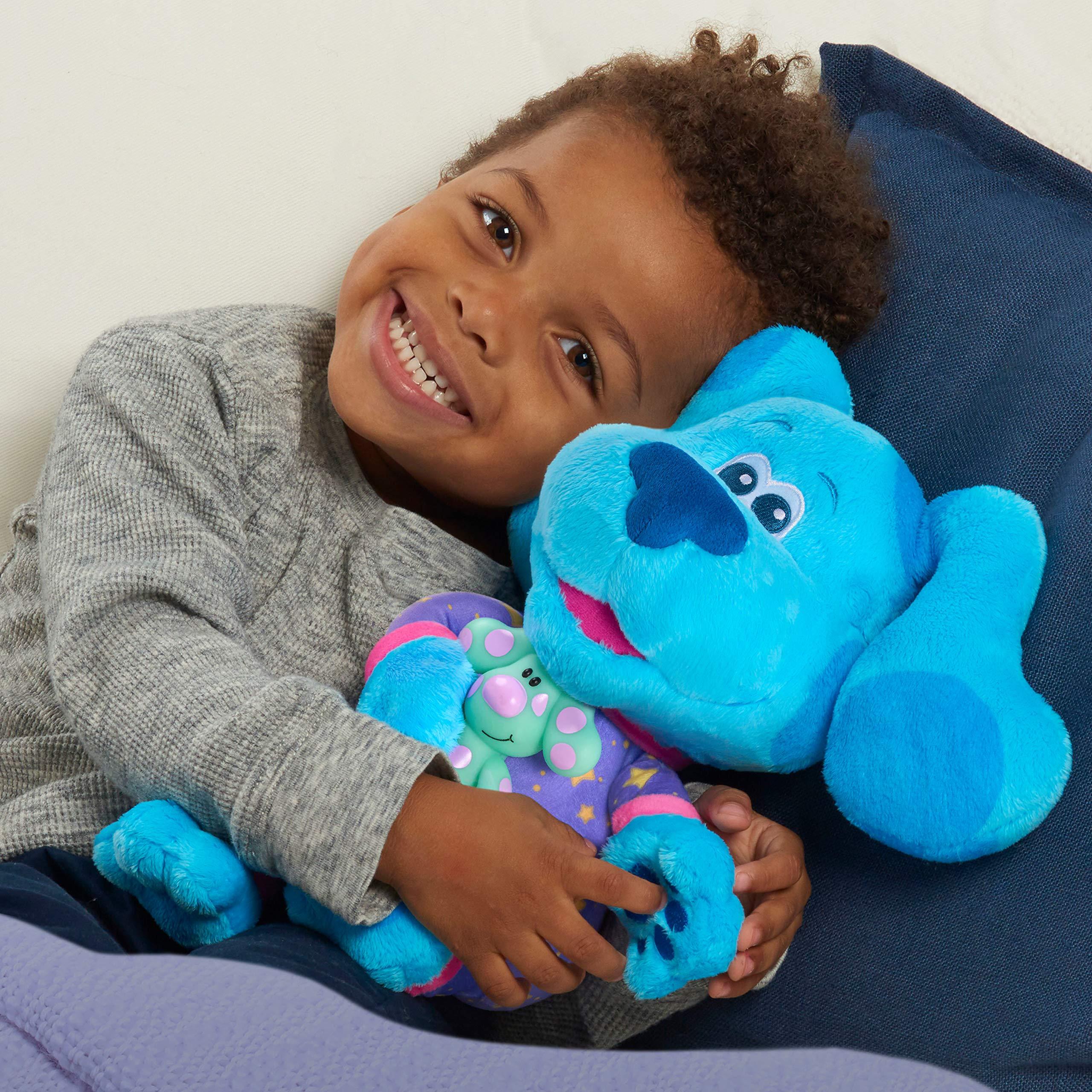 Blue's Clues & You! Blues Clues & You! Bedtime Blue 13-Inch Plush, Light-Up and Musical Stuffed Animal, Dog, Kids Toys for Ages 3 Up by Just Play