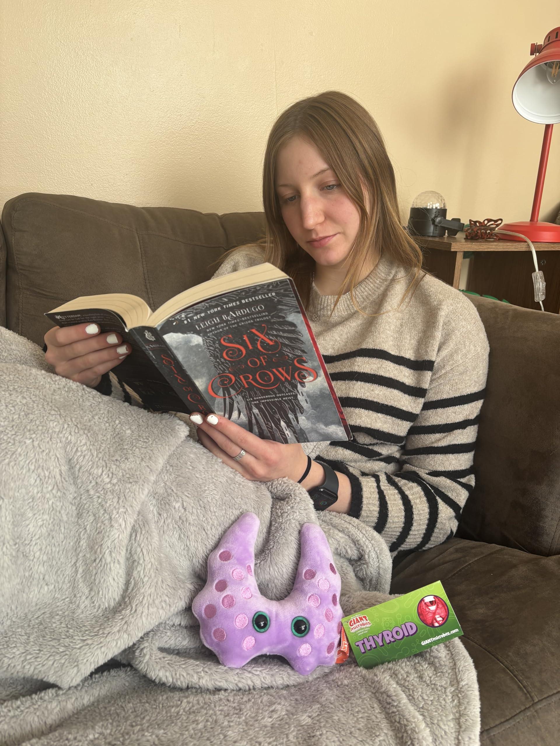 GIANT MICROBES GIANTmicrobes Thyroid Plush, Thyroid Stuffed Animal, Thyroid Surgery Recovery Gifts, Lupus Gifts, Thyroid Cancer Awareness, Endocrinologist Gift, Endocrinology Gift, Thyroidectomy, Hypothyroid Gift