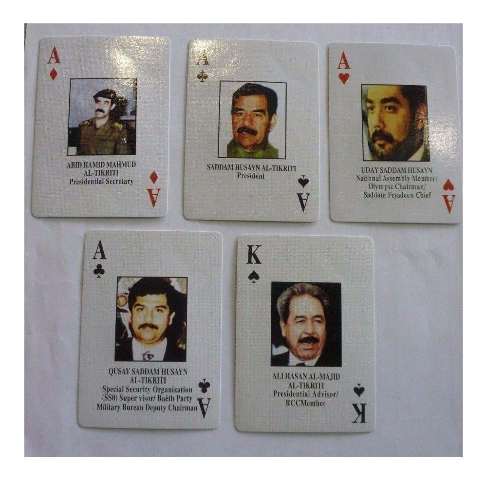 EUN Trademark Iraqi Most Wanted Playing Cards Iraq War-Saddam Sealed NEW