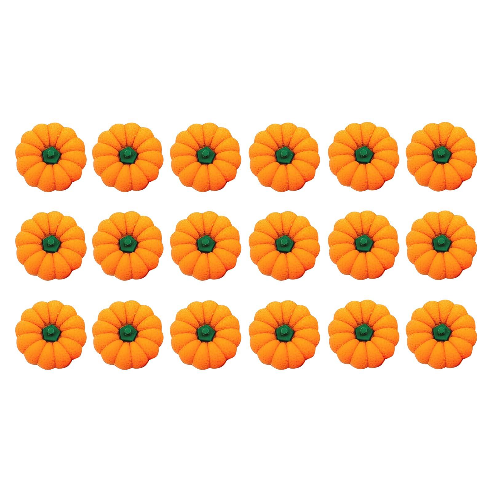 RUIFUU 18Pcs Halloween Pumpkin Erasers Bulk Fall Mini Erasers 3D Fun Erasers Goody Bag Filler Teacher Rewarding Gift, Classroom Prize
