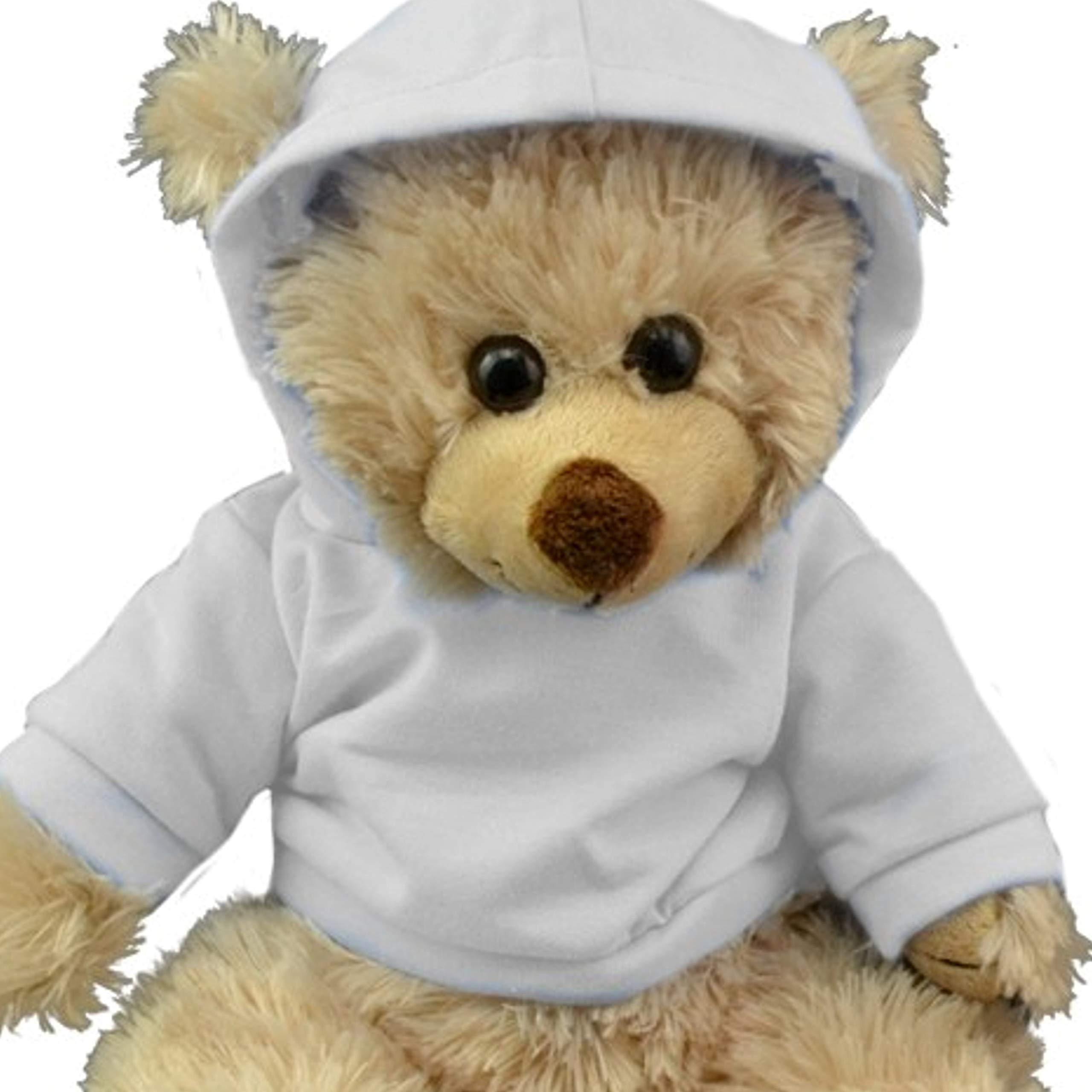 Teddy Mountain Hoodie T Shirt 16\" Teddy Bear Clothes White