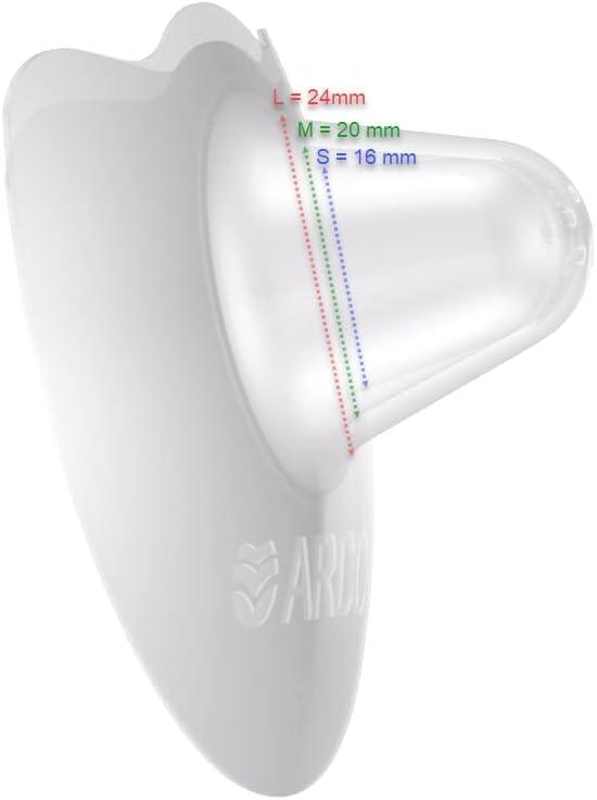 ARDO Ardo Tulips Contact Nipple Shields for Breastfeeding, Made in Switzerland, 2 Count with Carrying Case, BPA Free (S, 16mm)