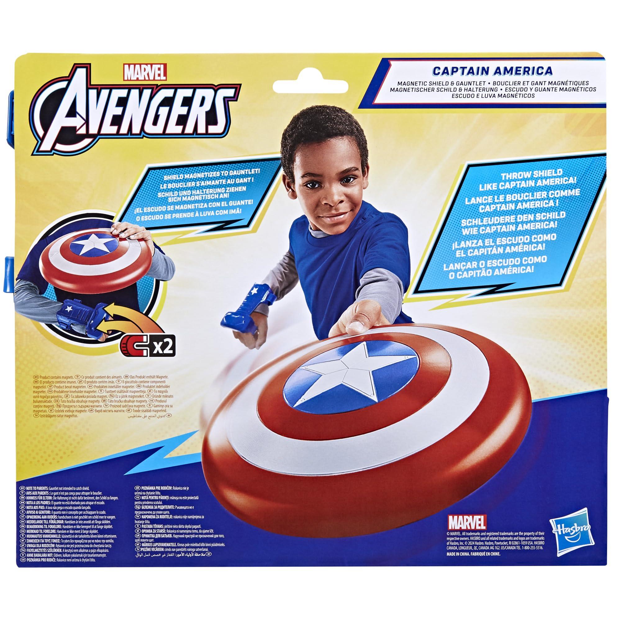 Avengers Marvel Avengers Captain America Magnetic Shield & Gauntlet 2-Piece Toy Figure Set