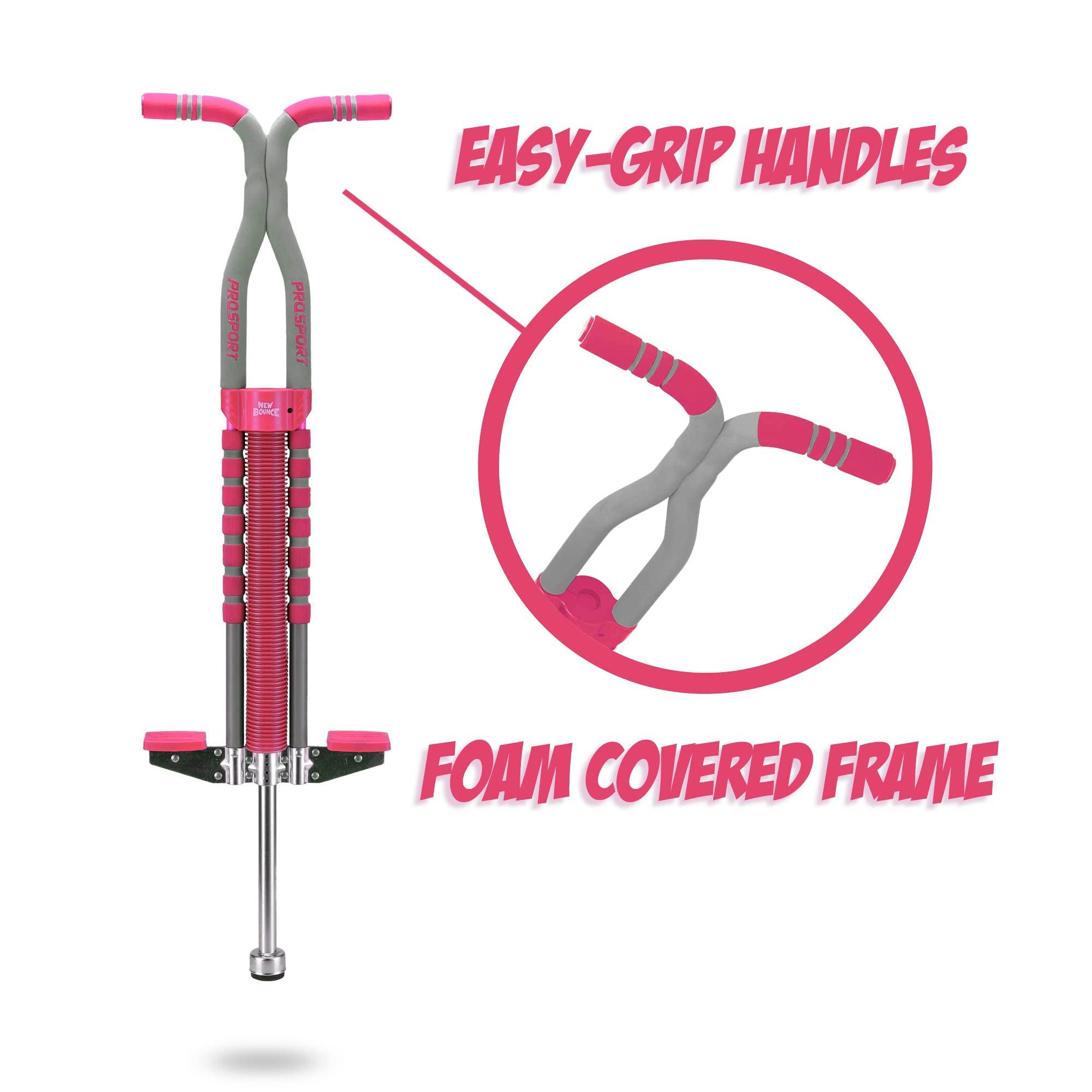 New Bounce New Bounce Pogo Stick for Kids - Pogo Sticks for Ages 9 and Up, 80 to 160 Lbs - Pro Sport Edition, Quality, Easy Grip, PogoStick for Hours of Wholesome Fun