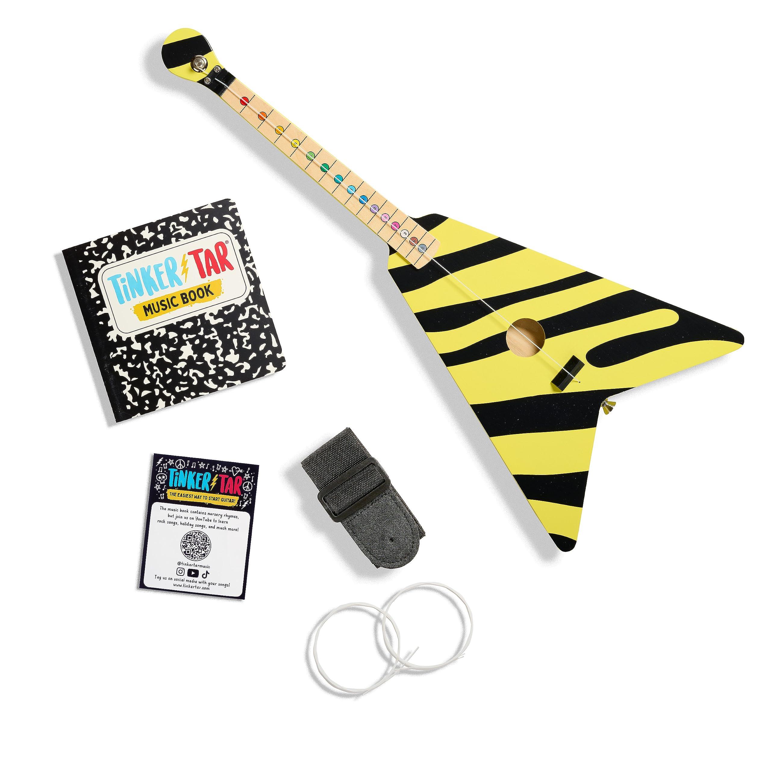 Tinkertar TinkerTar - Rockstar Guitar - The Easiest Way to Start and Learn Guitar - 1 Stringed Toy Instrument for Kids Perfect Intro to Music for Young Kids Ages 3 and up - from Buffalo Games