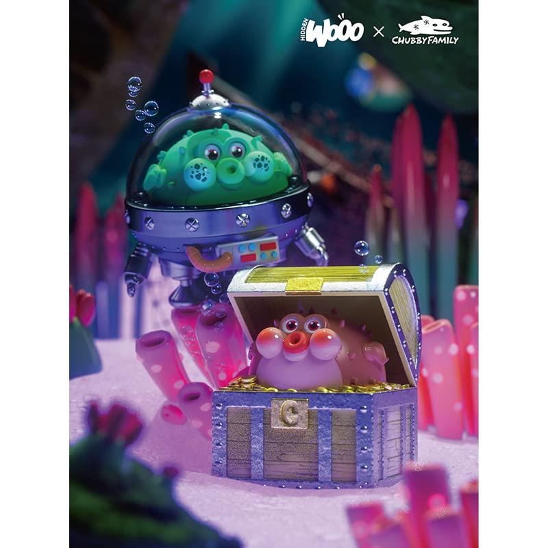 (Hidden Wooo) HIDDEN WOOO x CHUBBY FAMILY CHUBBYPOPO Ocean Series ORIGIN VER. PVC Trading Figure, Box of 9
